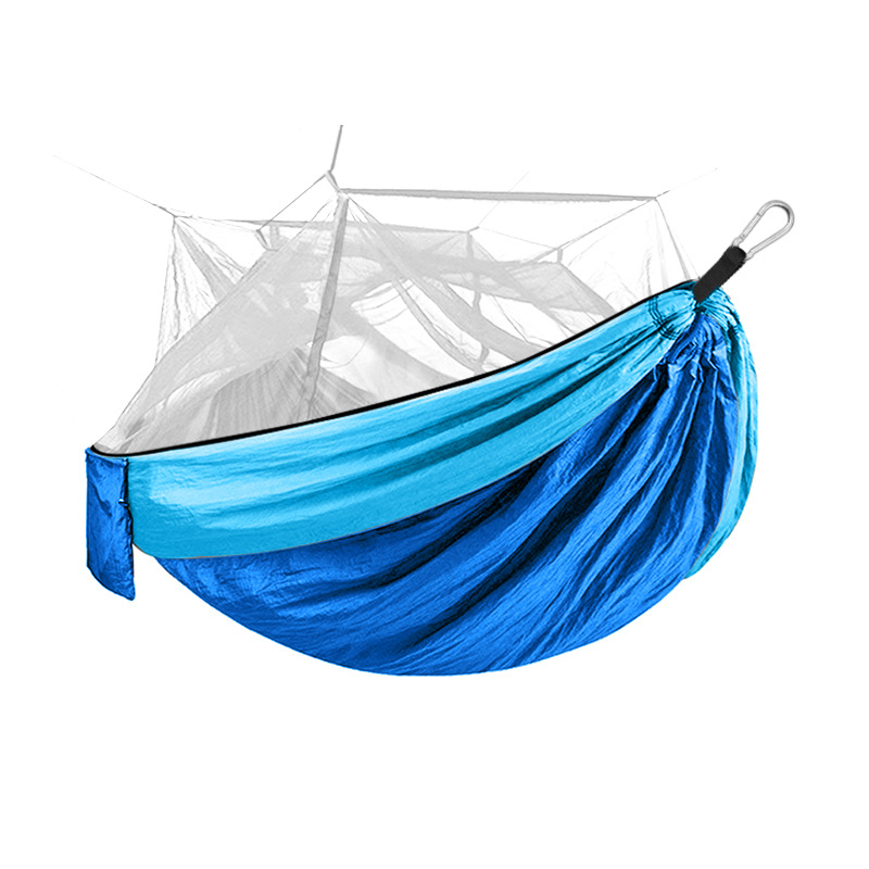 Hamaca plegable para acampar al aire libre con mosquitera