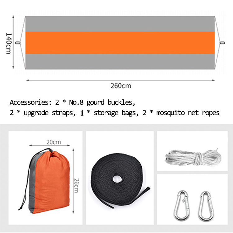 Hamaca plegable para acampar al aire libre con mosquitera
