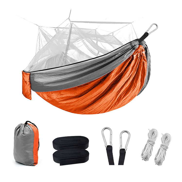 Hamaca plegable para acampar al aire libre con mosquitera