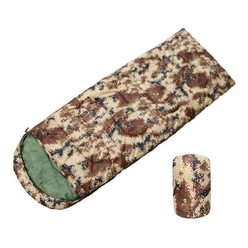 Sacos de dormir para acampar con camuflaje, ultraligeros, impermeables