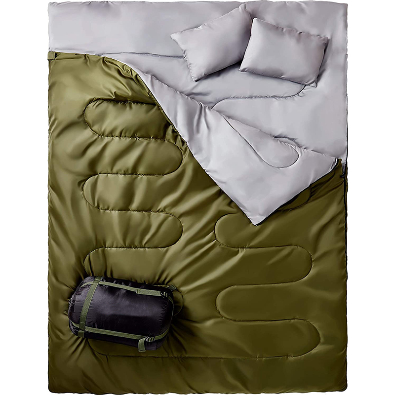 Saco de dormir para acampar en invierno para dos personas