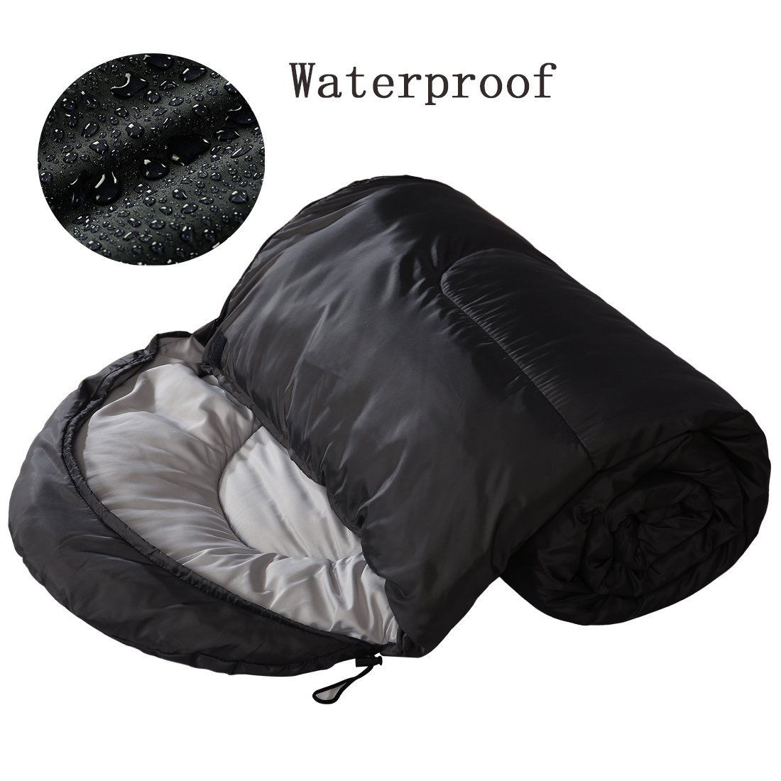 Sacos de dormir de algodón impermeables de 0.7 a 4 kg para acampada y mochilerismo