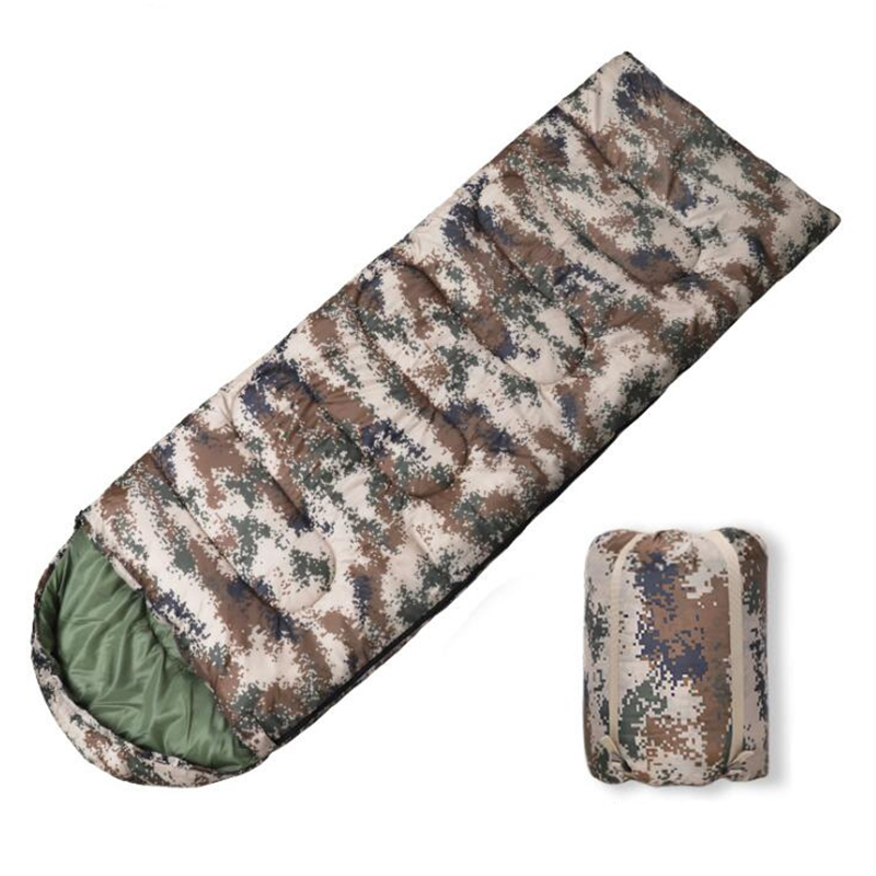 Sacos de dormir para acampar con camuflaje, ultraligeros, impermeables