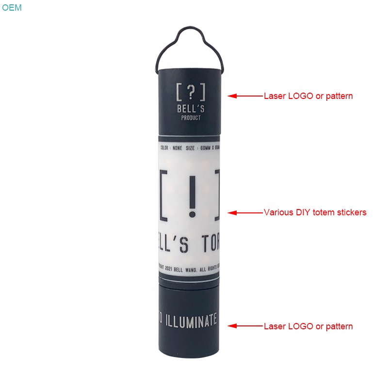 Lámpara LED portátil para tienda de campaña al aire libre con 3 soportes