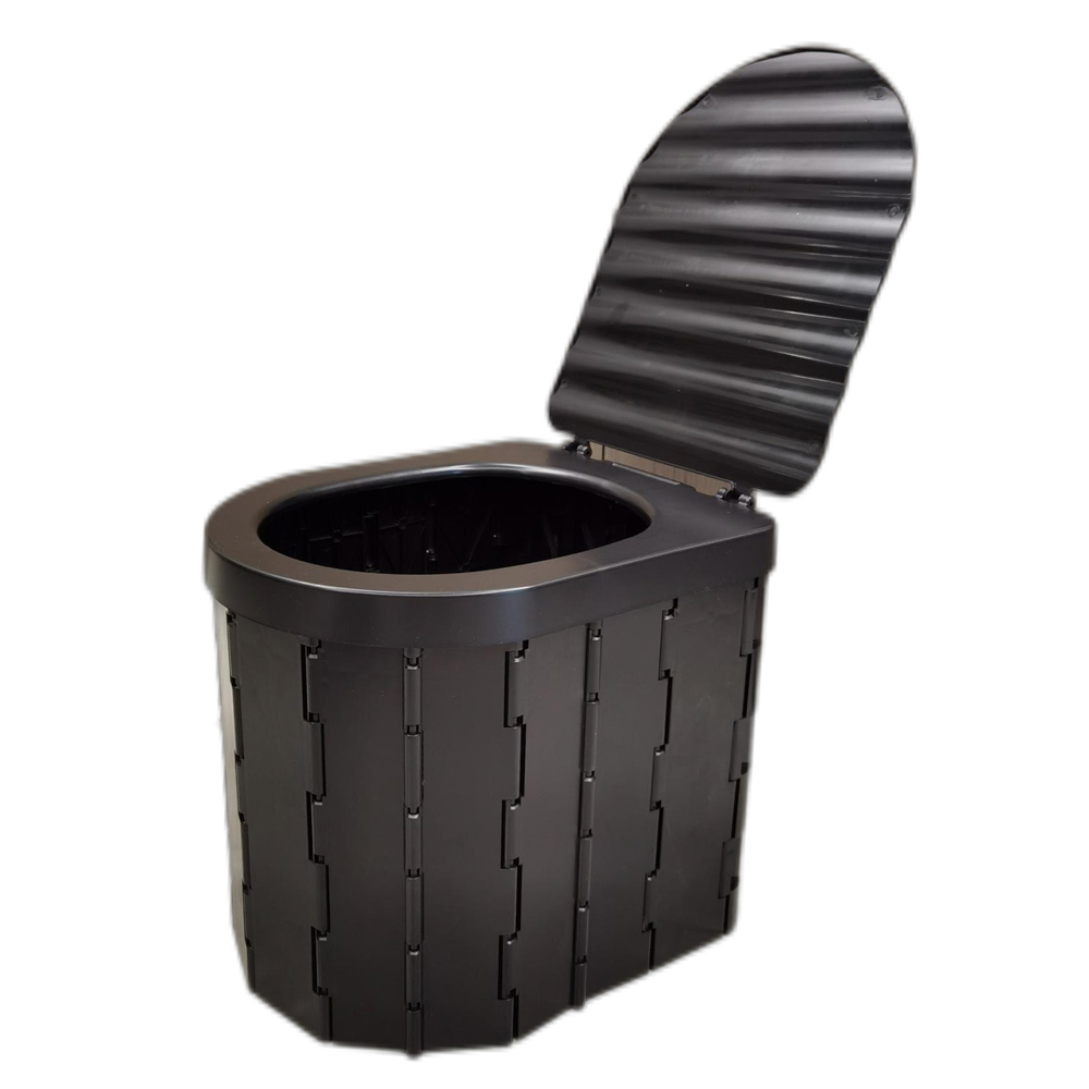 Inodoro portátil plegable para acampar al aire libre, inodoro de viaje