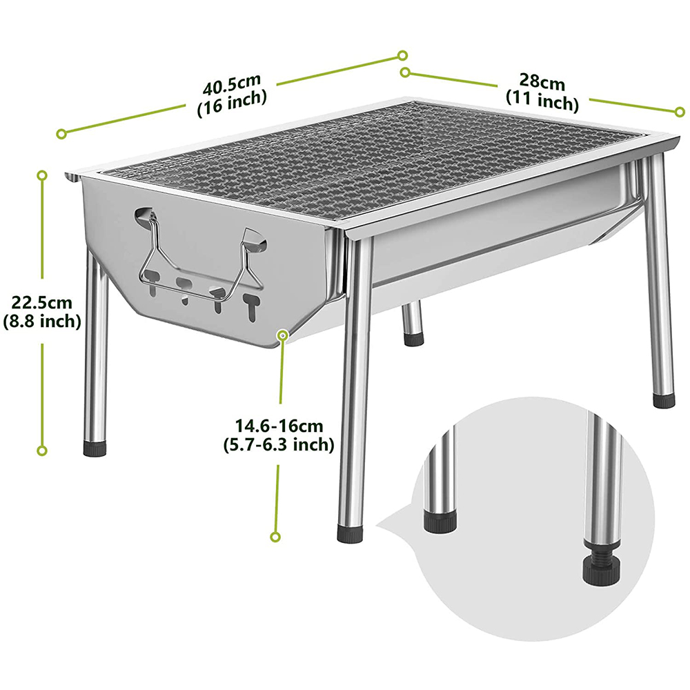Parrillas de carbón para barbacoa para acampar al aire libre
