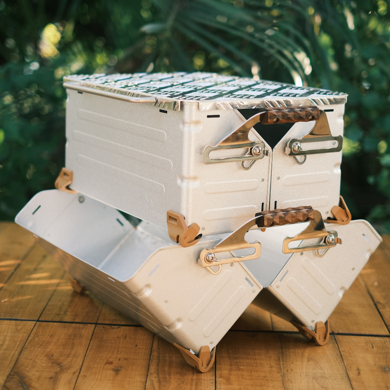 Caja abierta plegable para almacenamiento de camping al aire libre de 25 l