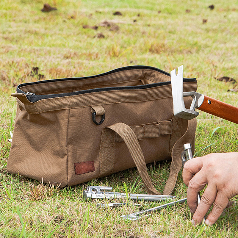 Bolsa de almacenamiento de herramientas impermeable para acampar al aire libre personalizada