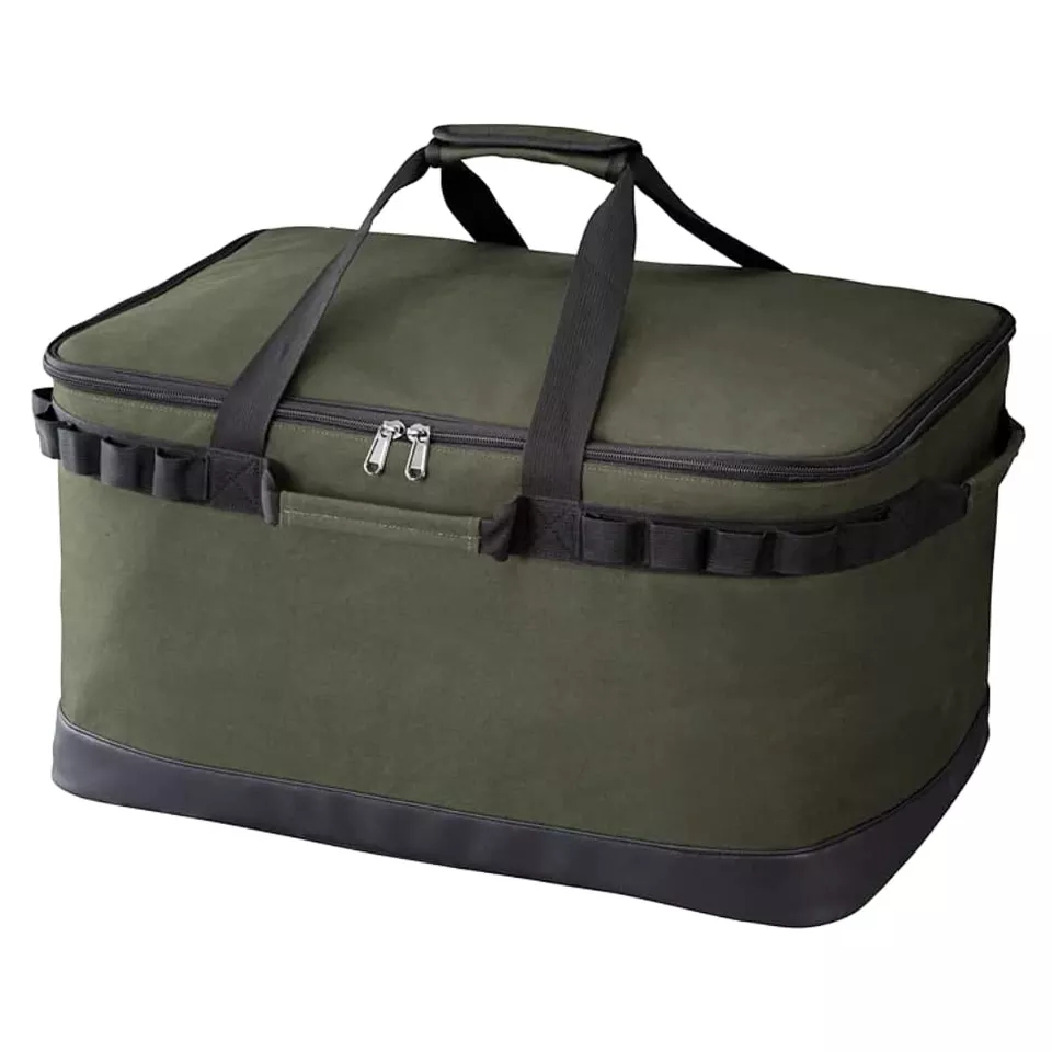 Bolsa de almacenamiento plegable impermeable para acampar, kit de equipo de cocina para picnic