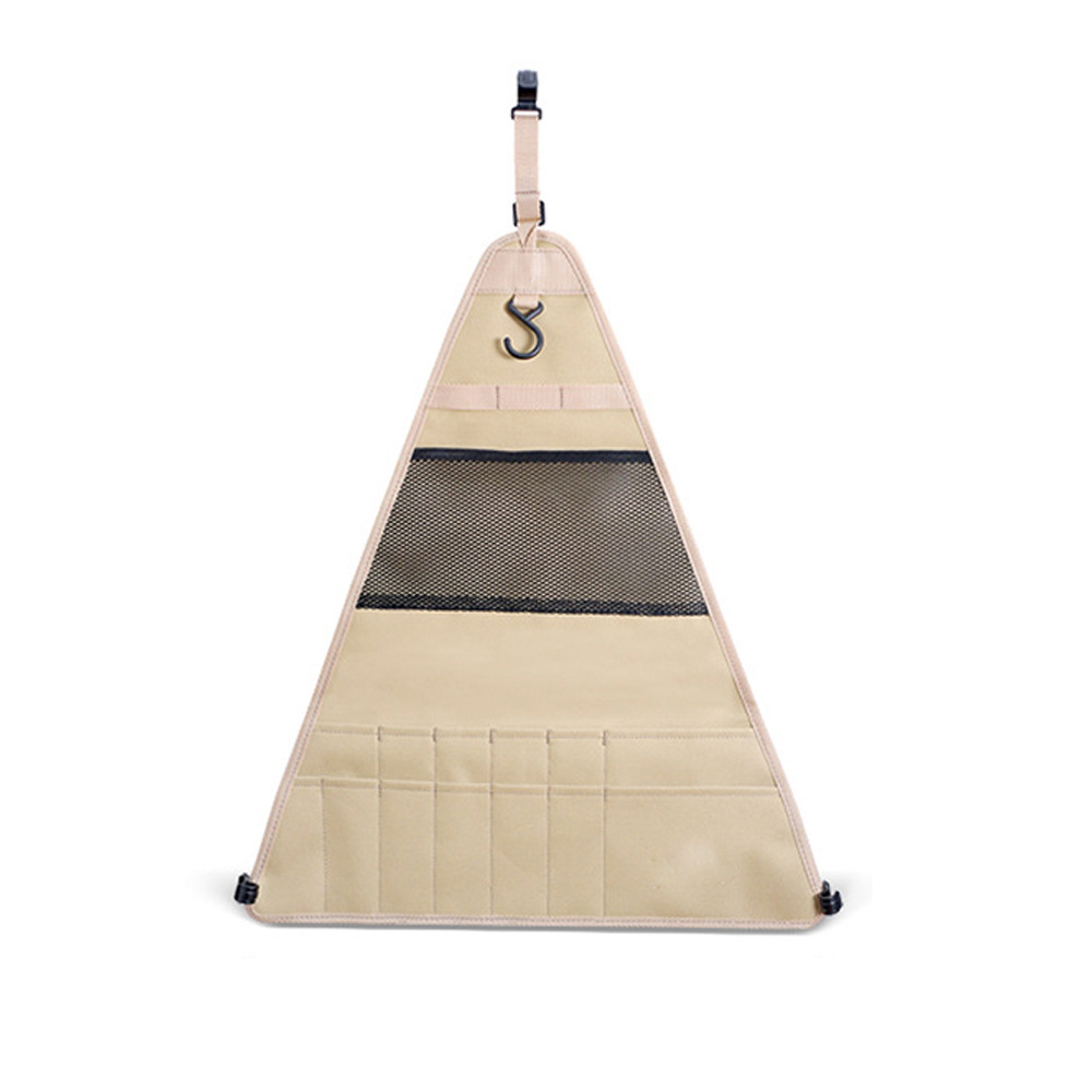 Bolsa triangular para picnic y acampada al aire libre, bolsa de almacenamiento para vajilla y utensilios de cocina