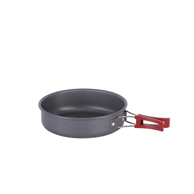 Juego de 12 piezas de utensilios de cocina para acampar: juego de ollas y sartenes para cocina al aire libre