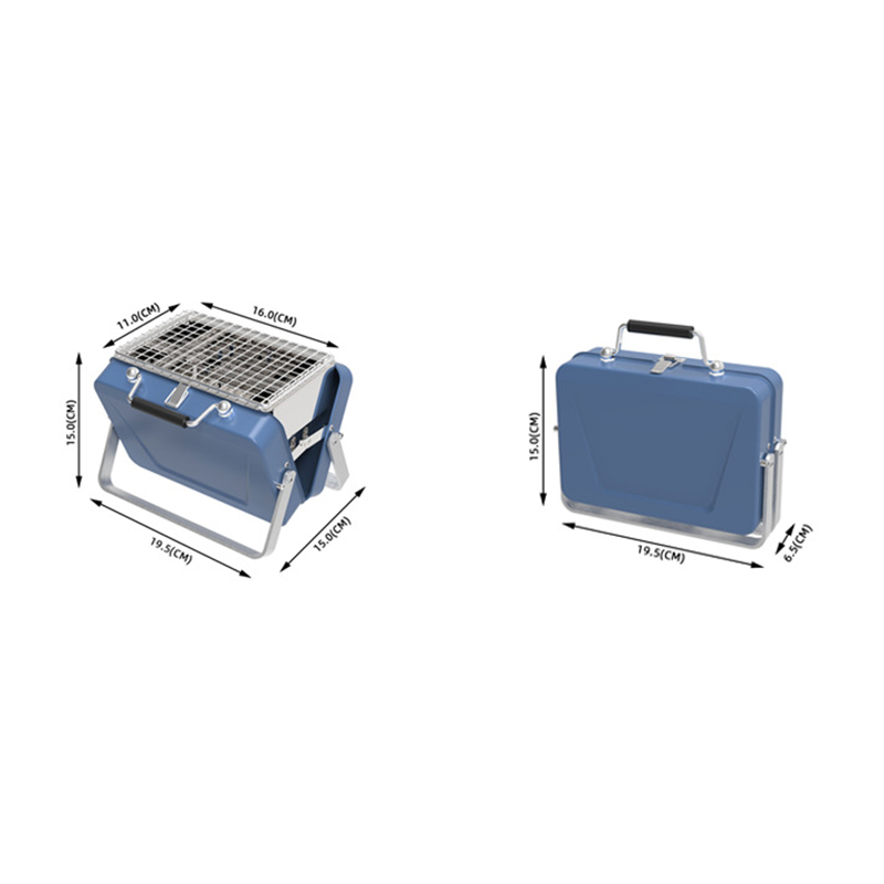 Mini parrilla de carbón para acampar plegable para portátil