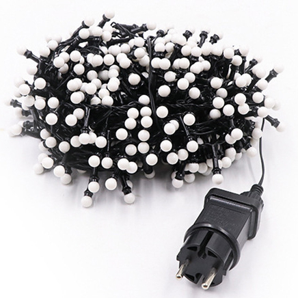 Guirnalda de luces LED navideñas de 5 m, 250 LED y 10 m, 500 bolas
