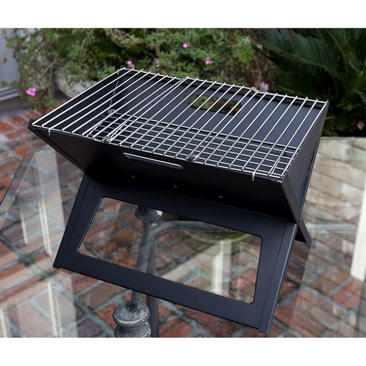 Parrillas para barbacoa plegables portátiles instantáneas en forma de X