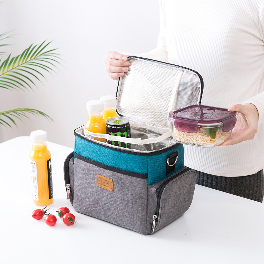 Bolsa térmica para alimentos con aislamiento impermeable para exteriores para senderismo