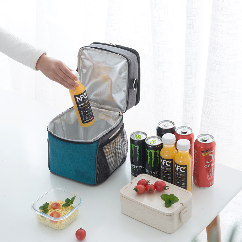 Bolsa térmica para alimentos con aislamiento impermeable para exteriores para senderismo