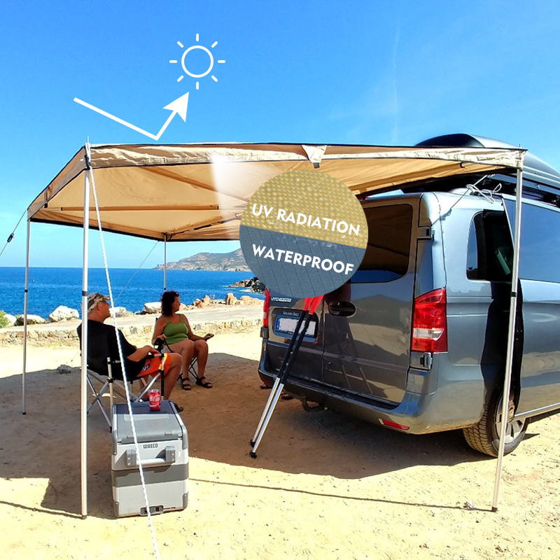 Toldo lateral para vehículos 4x4, refugio solar para SUV, RV, camping, pesca