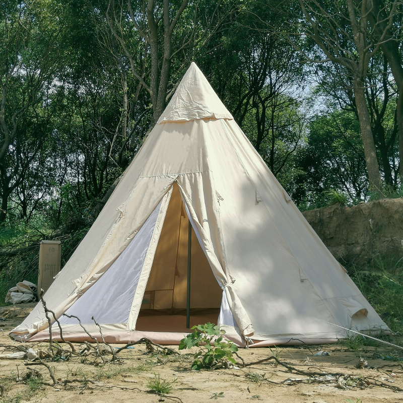 Tienda de campaña tipi piramidal de gran tamaño para exteriores