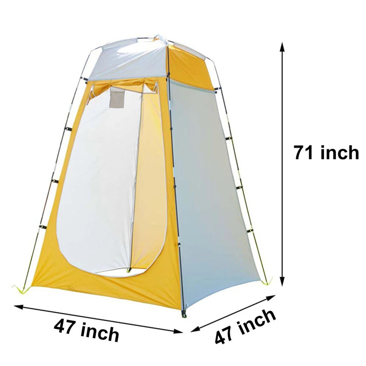 Tienda de campaña con ducha al aire libre - Inodoro portátil para acampar
