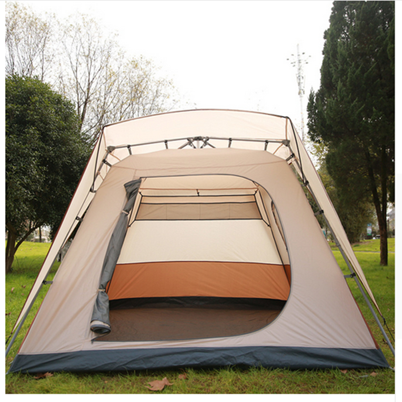 Tienda de campaña familiar resistente al viento para exteriores - Tienda de campaña tipo domo impermeable para 4 o 5 personas