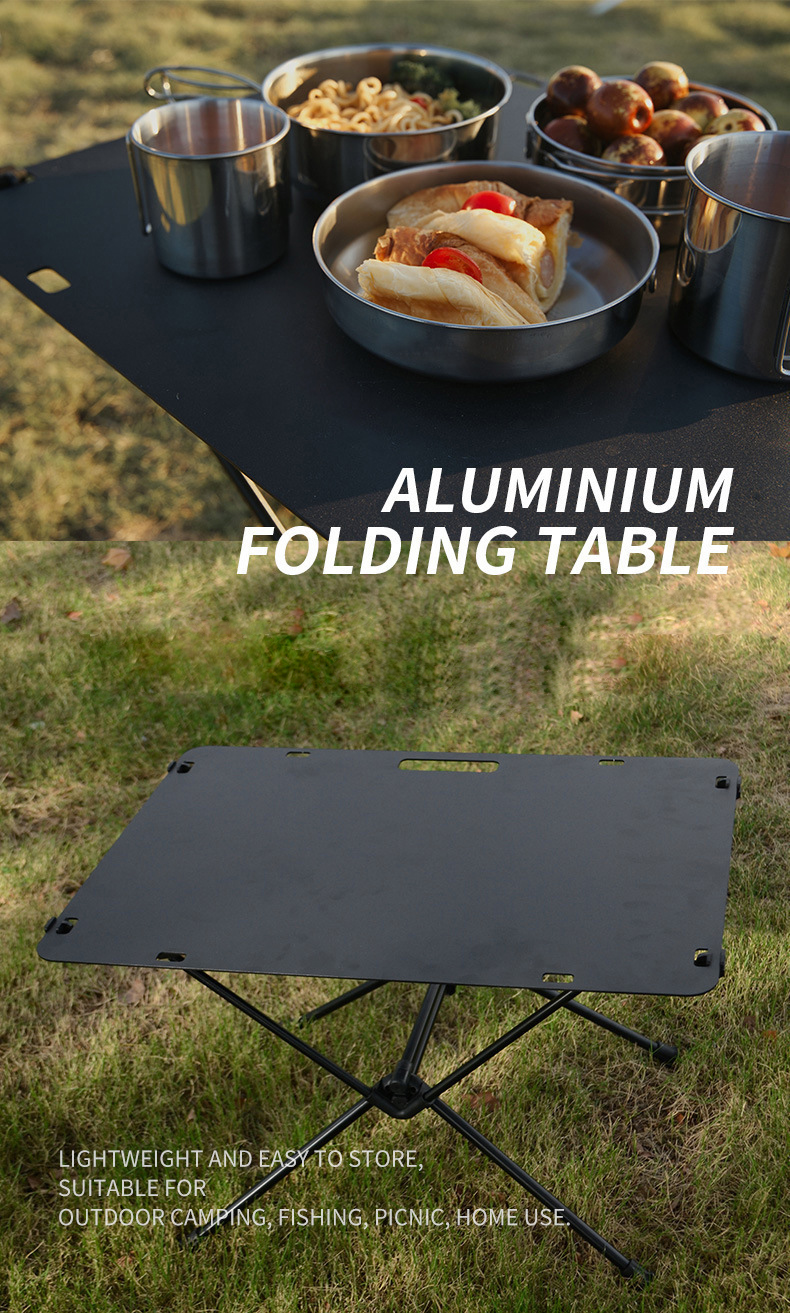 Mesa de camping multifunción para cocinar y hacer picnic