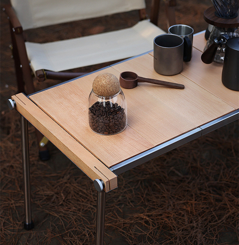 Mesa de barbacoa plegable combinada de acero inoxidable