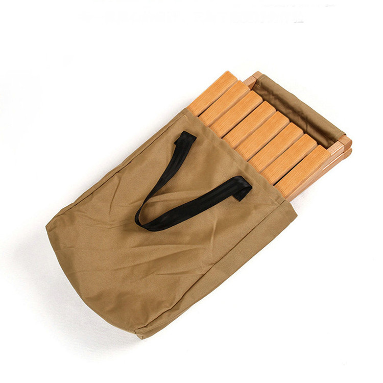Taburete plegable de madera pequeño - Wooden Camp Maza