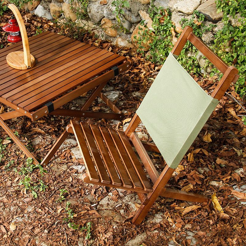 Sillón plegable de madera para patio, porche, terraza y césped