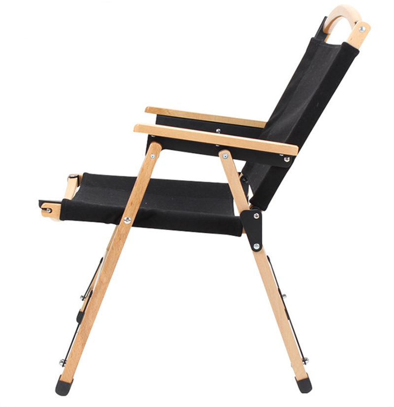 Silla plegable Kermit de madera de haya para acampar al aire libre