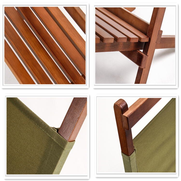 Sillón plegable de madera para patio, porche, terraza y césped