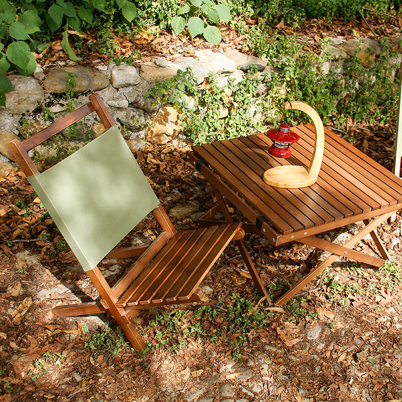 Sillón plegable de madera para patio, porche, terraza y césped