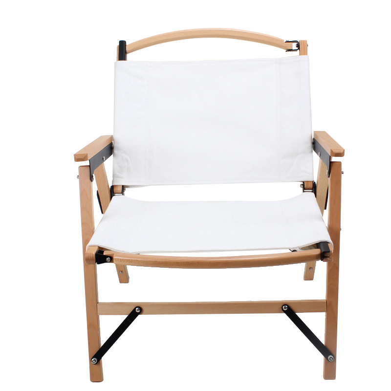 Silla plegable Kermit de madera de haya para acampar al aire libre