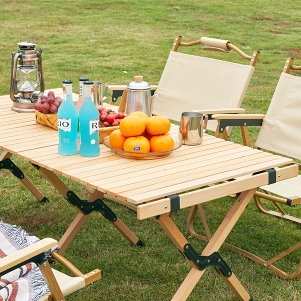 Mesa de comedor plegable rectangular portátil