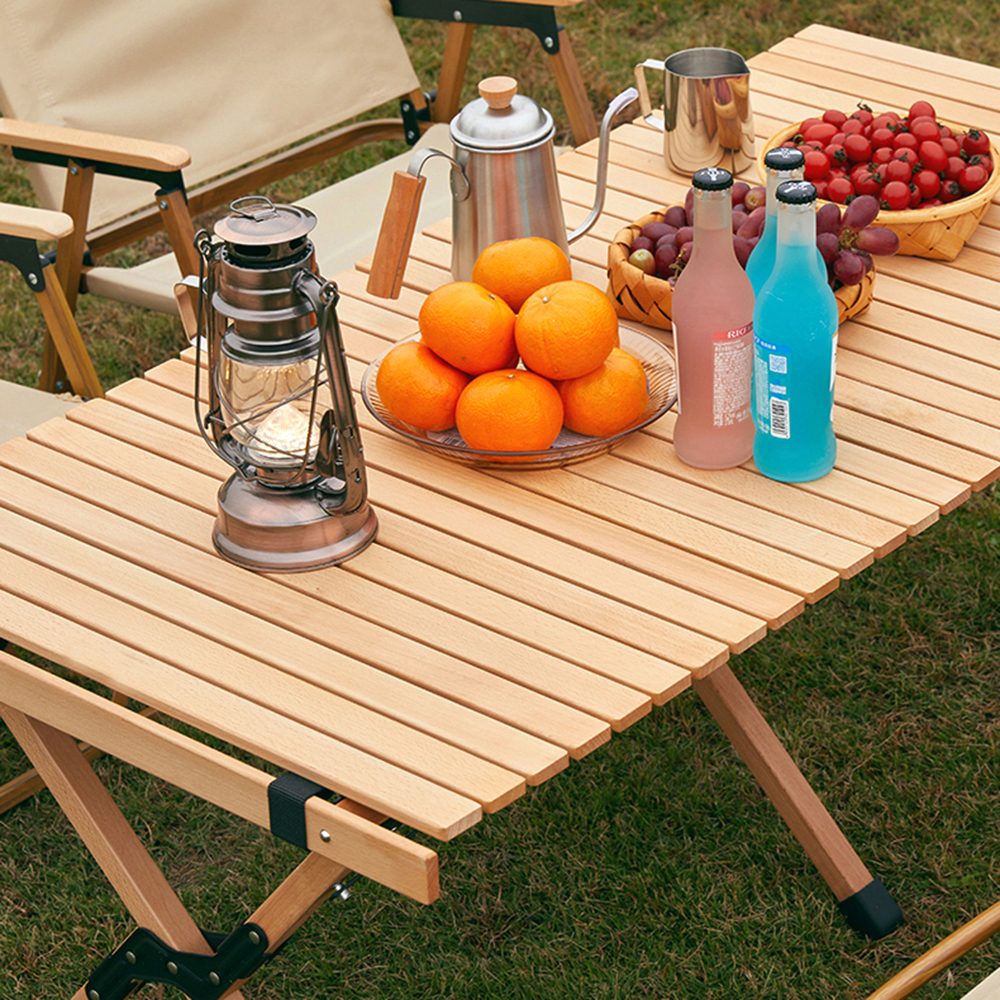 Mesa de comedor plegable rectangular portátil