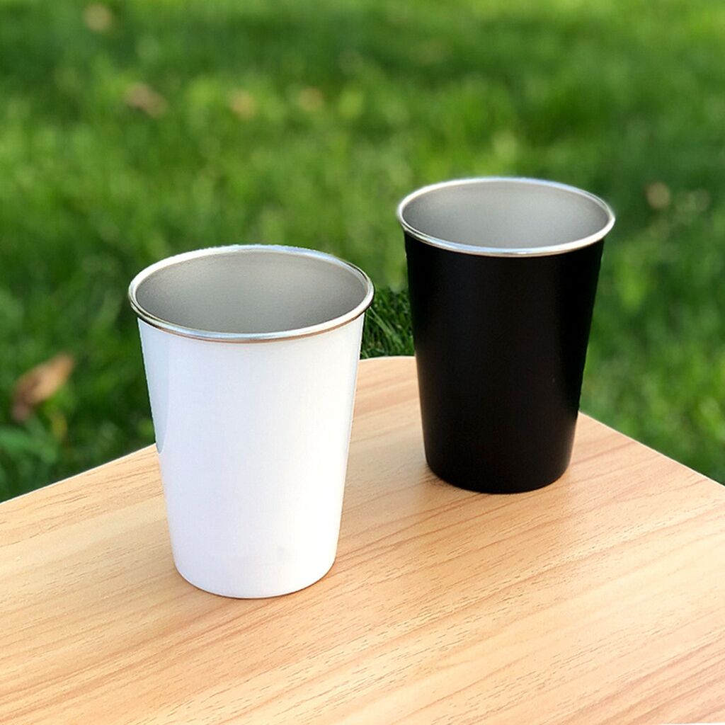4 tazas para acampar al aire libre 304, taza para agua, té, leche y café