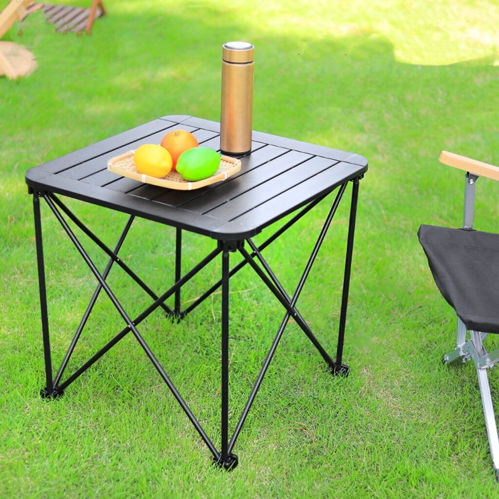 Mesa de barbacoa plegable portátil de aleación de aluminio