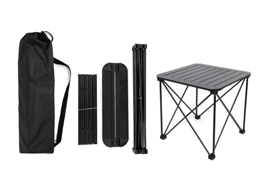 Mesa de barbacoa plegable portátil de aleación de aluminio