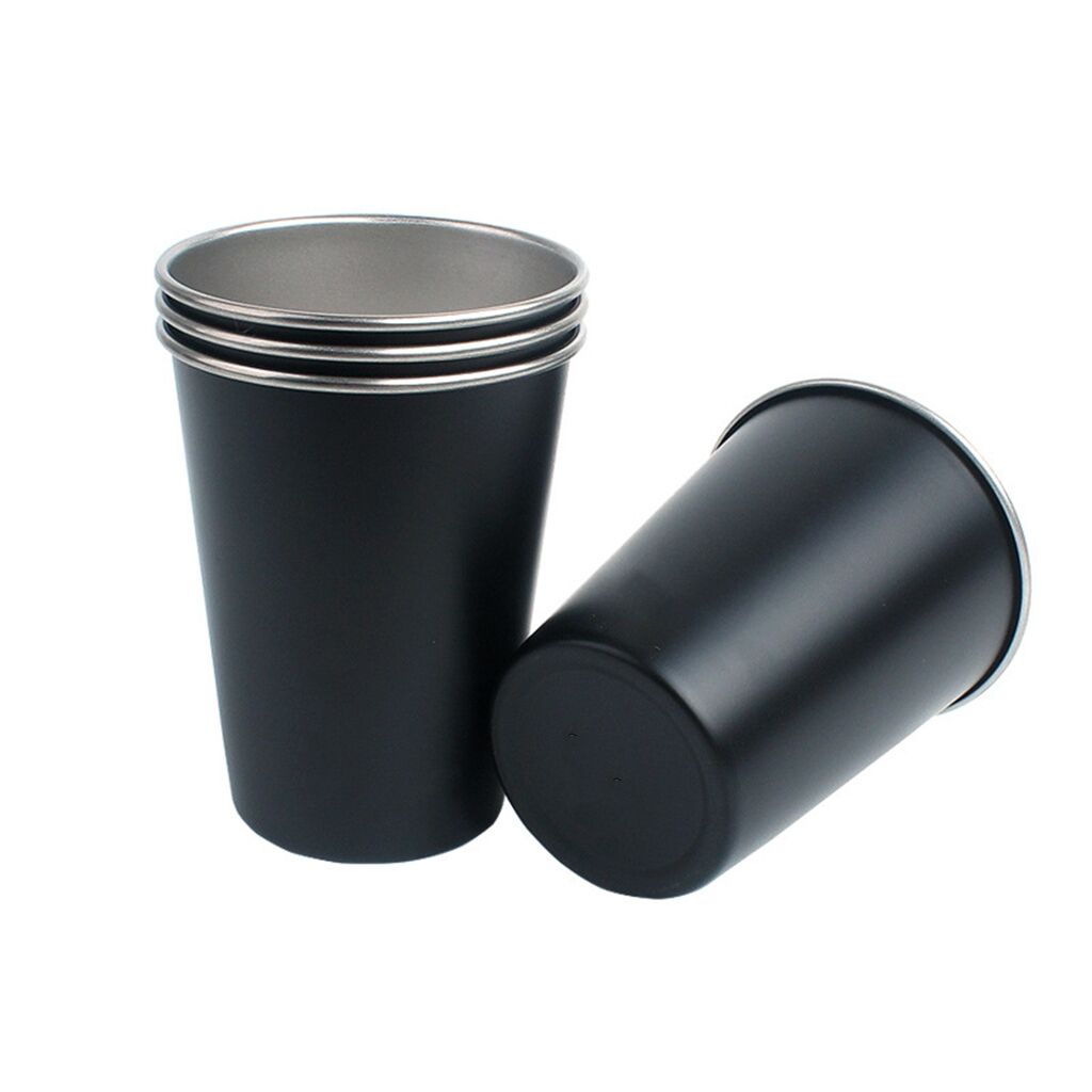 4 tazas para acampar al aire libre 304, taza para agua, té, leche y café