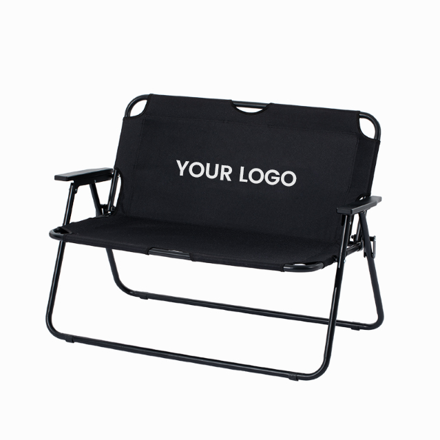 Silla plegable doble, silla de playa para acampar al aire libre