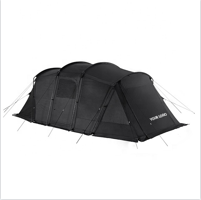 Tienda de campaña tipo túnel para acampar al aire libre con faldón para nieve