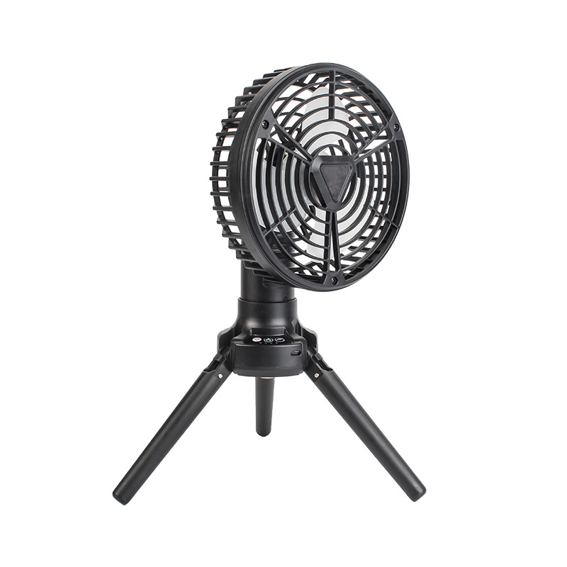 Mini ventilador USB para camping con LED