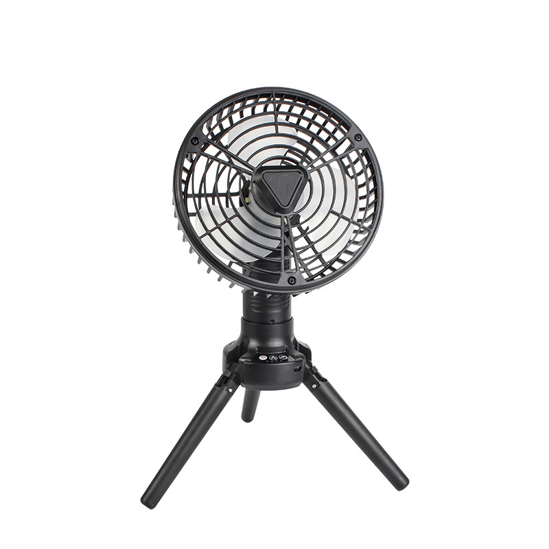 Mini ventilador USB para camping con LED