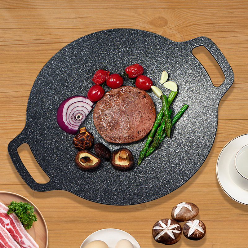 Sartenes portátiles de hierro para cocinar en camping, olla para parrilla de barbacoa