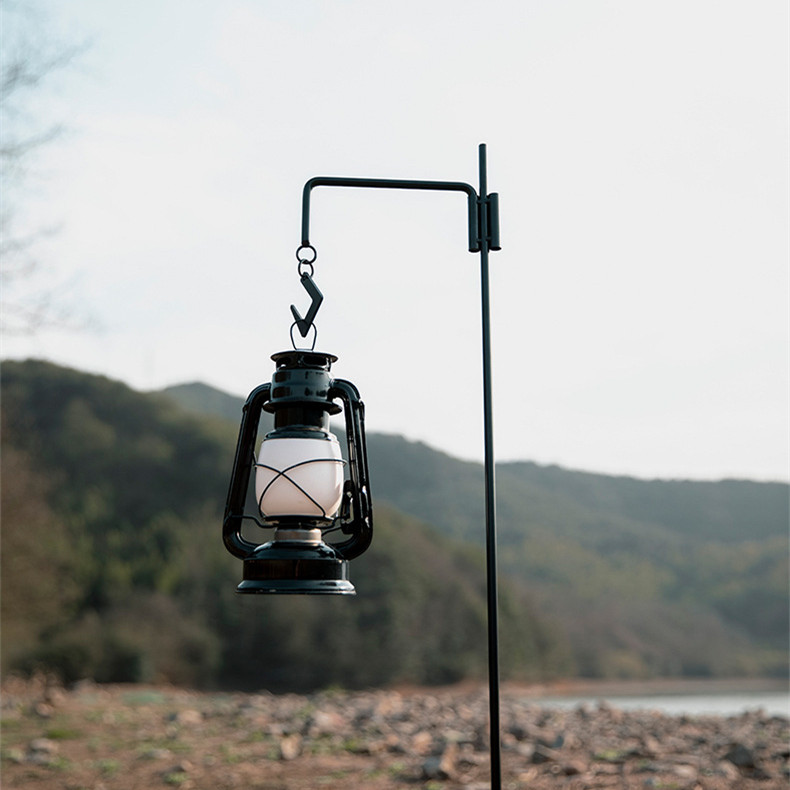 Soporte de luz de camping plegable de aluminio para exteriores
