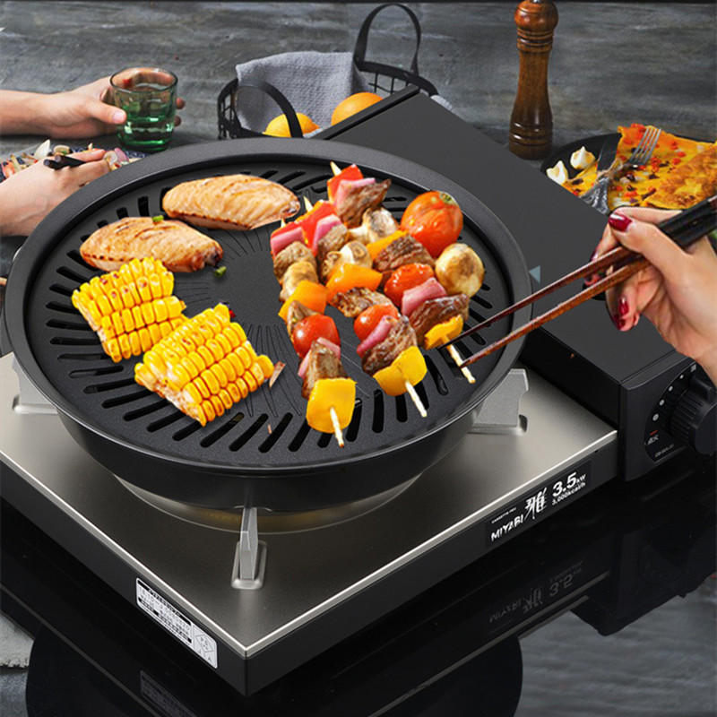 Olla para freír barbacoa coreana al aire libre