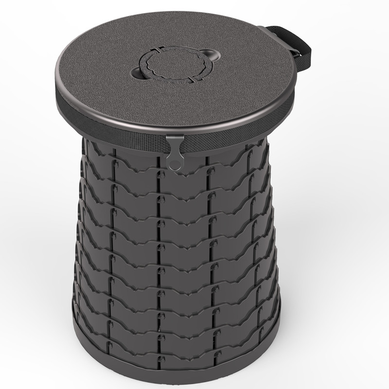 Cubo de almacenamiento multifuncional para inodoro de camping plegable
