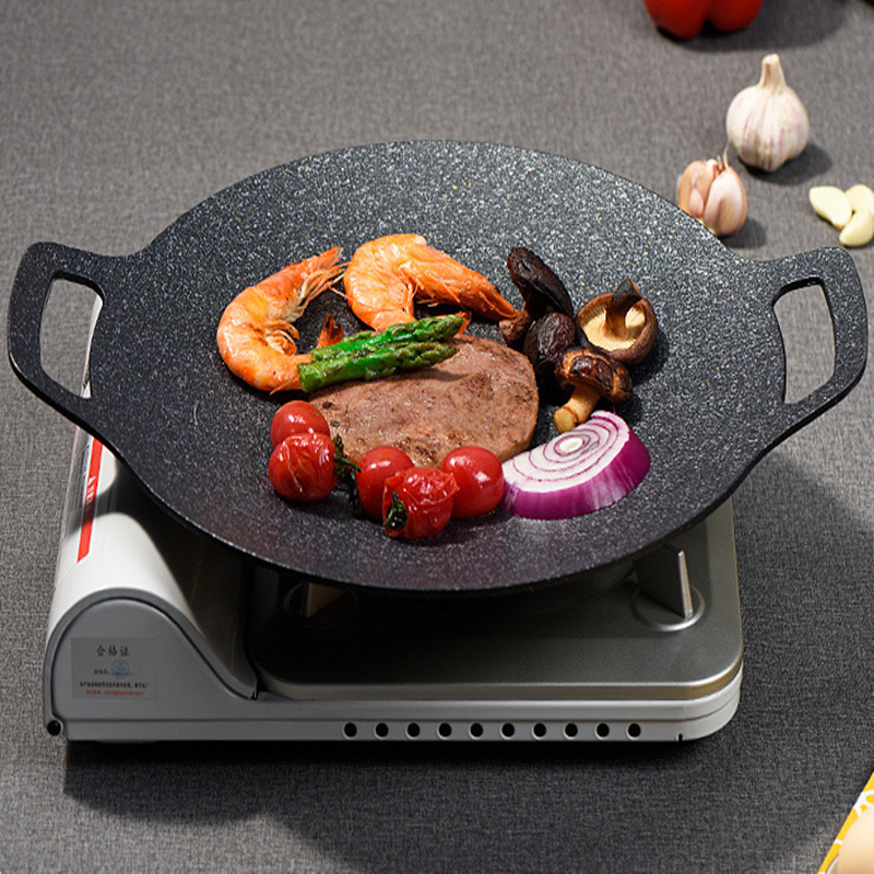 Sartenes portátiles de hierro para cocinar en camping, olla para parrilla de barbacoa