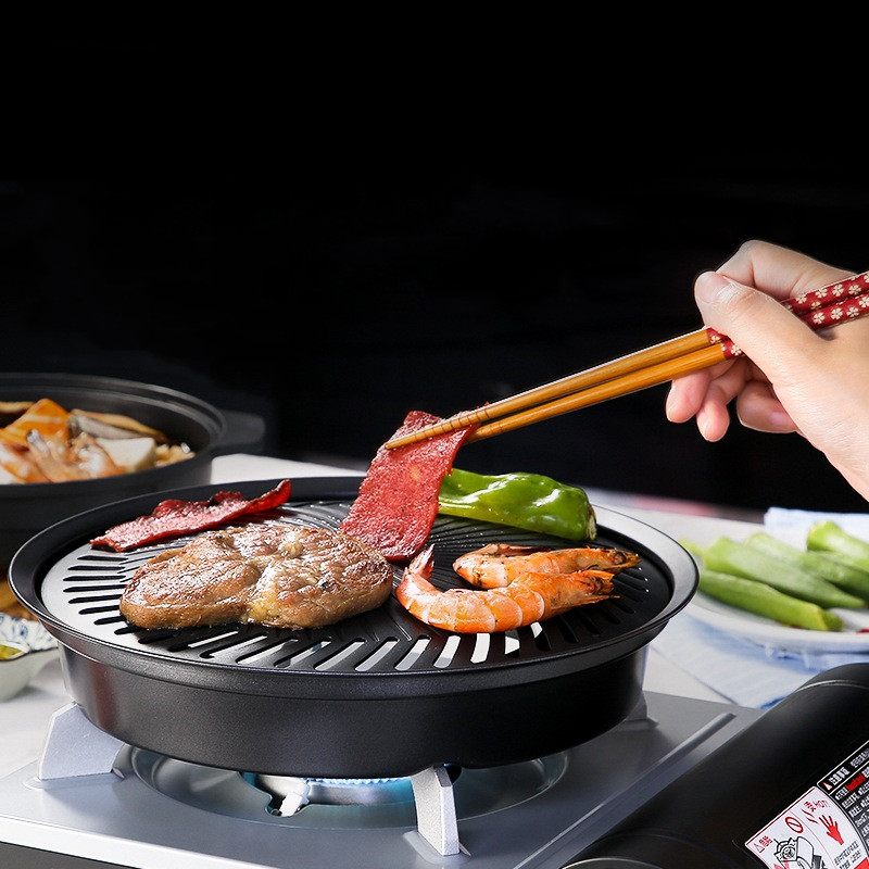 Olla para freír barbacoa coreana al aire libre
