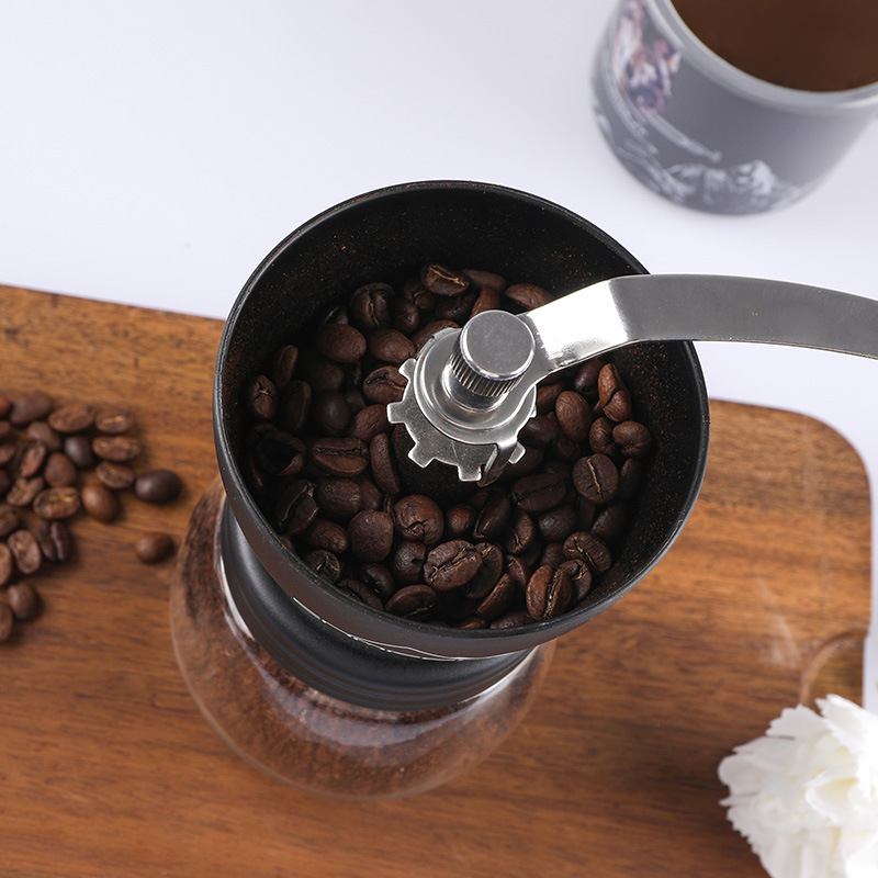 Molinillo de café portátil y manual para acampar