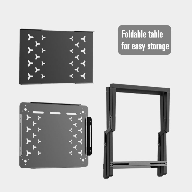 Mesa de comedor plegable para acampar al aire libre con dos tableros